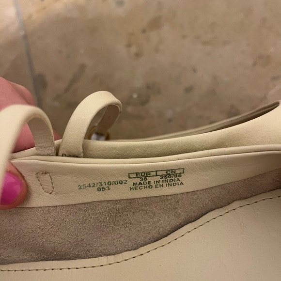 Zara Cream Women's Ballet Flats - Picture 6 of 7